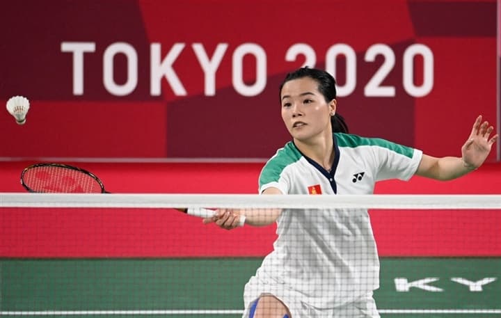 Thế vận hội Tokyo Thuỳ Linh thua tay vợt số một thế giới