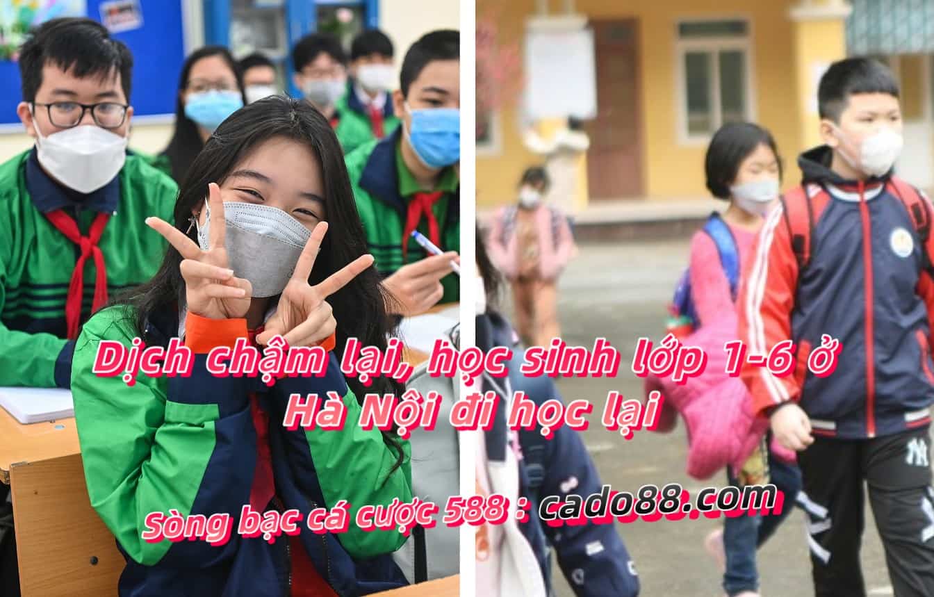 Dịch chậm lại, học sinh lớp 1-6 ở Hà Nội đi học lại